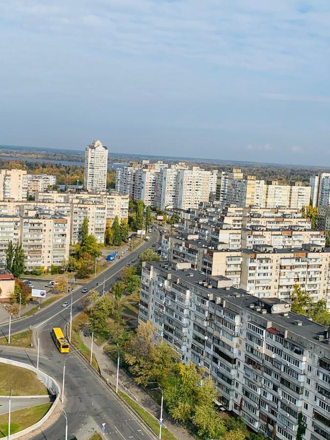 Penthouse Apartment Panoramic View Kijev Kültér fotó