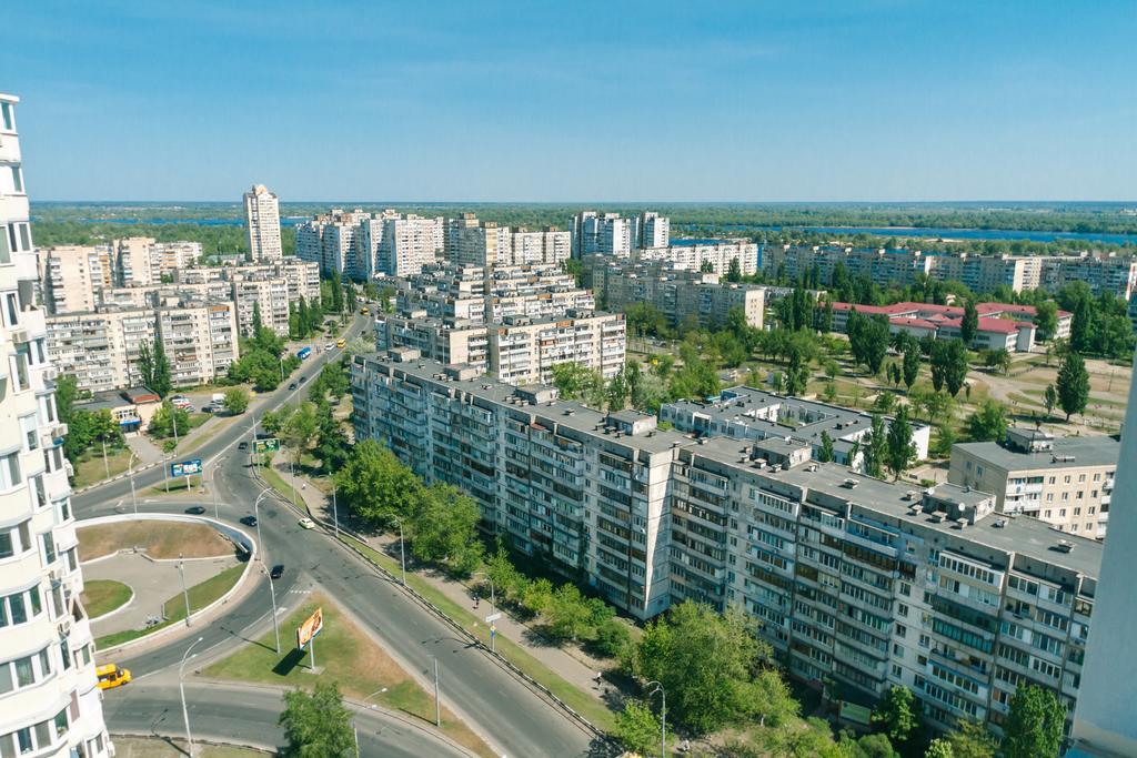 Penthouse Apartment Panoramic View Kijev Kültér fotó